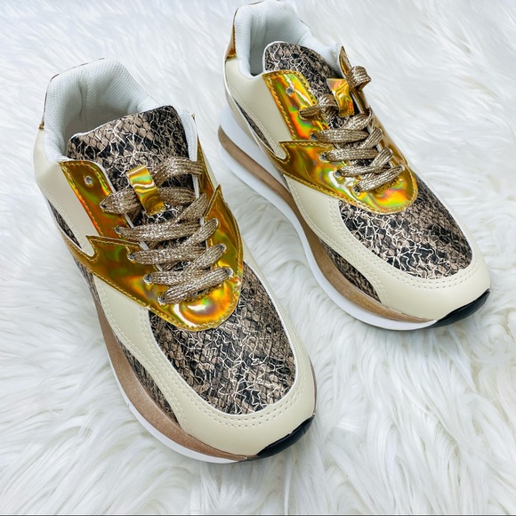 Beige snake chunky sneaker - Picture 11 of 11